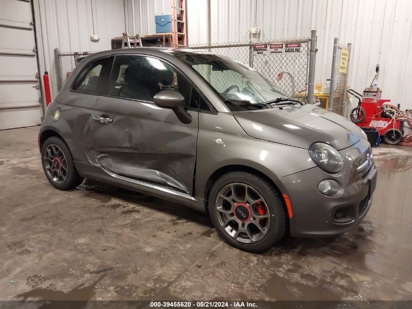 2013 Fiat 500 Sport Cattiva VIN: 3C3CFFBR7DT748641 Lot: 39455620