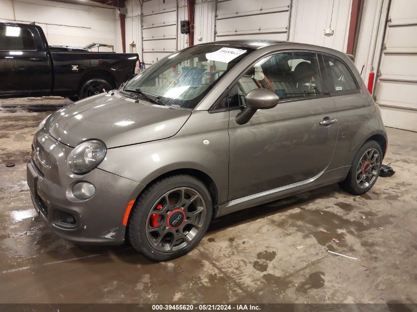 2013 Fiat 500 Sport Cattiva VIN: 3C3CFFBR7DT748641 Lot: 39455620