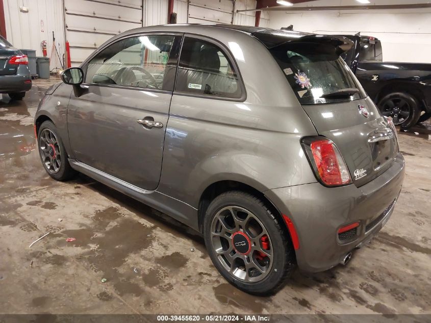 2013 Fiat 500 Sport Cattiva VIN: 3C3CFFBR7DT748641 Lot: 39455620