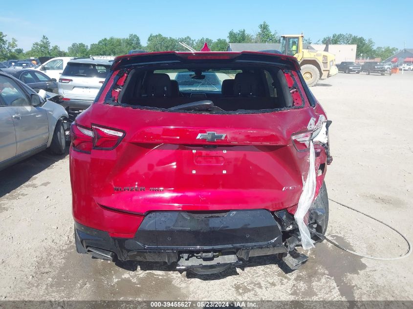 2021 Chevrolet Blazer Awd Rs VIN: 3GNKBKRS2MS516286 Lot: 39455627