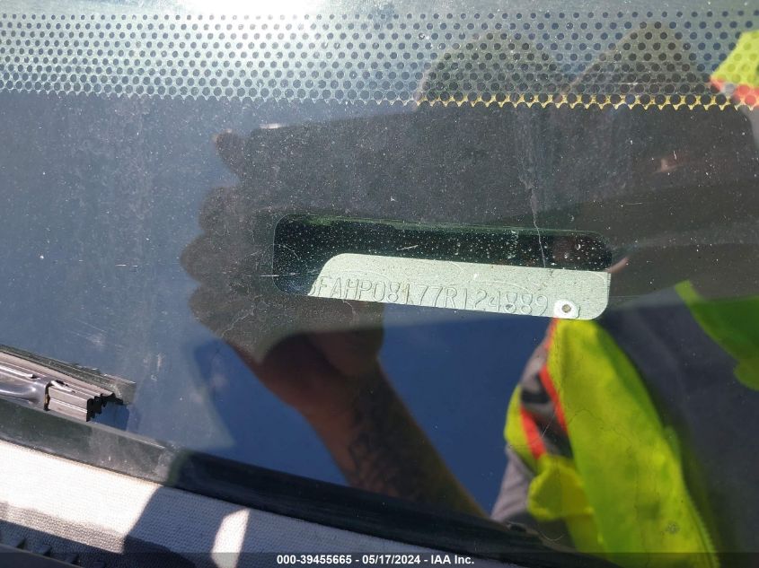 2007 Ford Fusion Sel VIN: 3FAHP08177R124889 Lot: 39455665