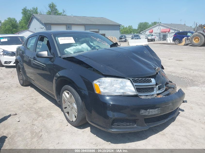 2012 Dodge Avenger Se VIN: 1C3CDZAB6CN285935 Lot: 39455666