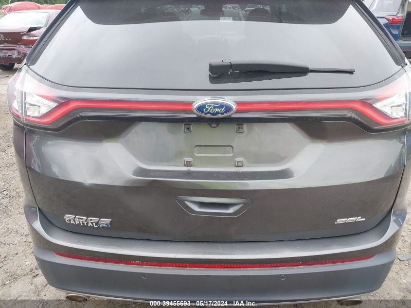 2015 Ford Edge Sel VIN: 2FMTK3J86FBB24872 Lot: 39455693