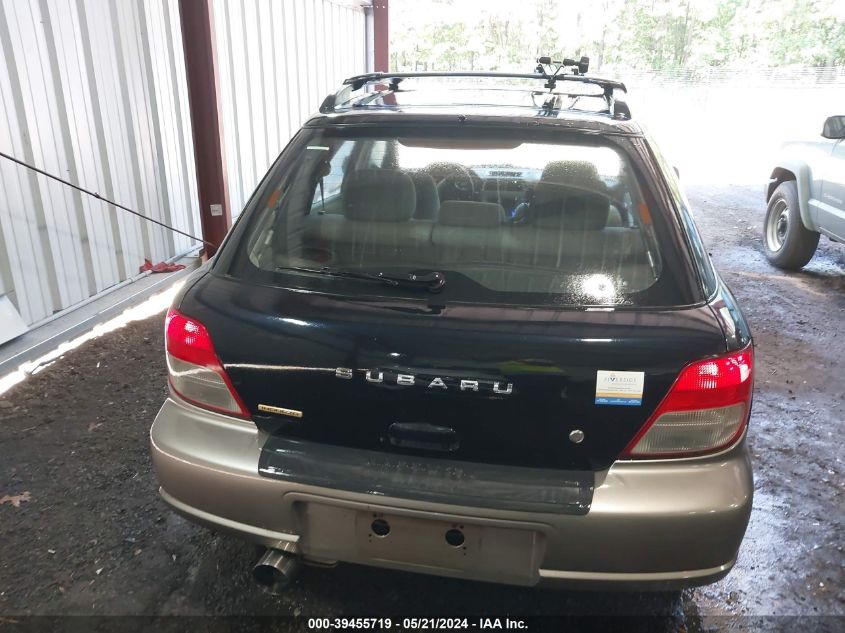 2002 Subaru Impreza Outback Sport VIN: JF1GG68552G818174 Lot: 39455719