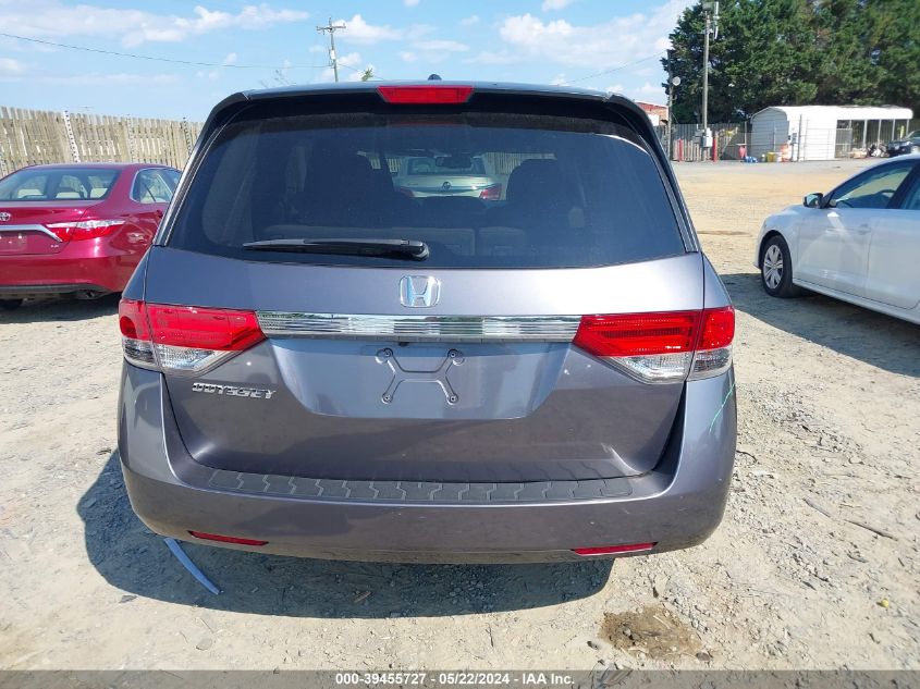 2015 Honda Odyssey Ex-L VIN: 5FNRL5H64FB114341 Lot: 39455727