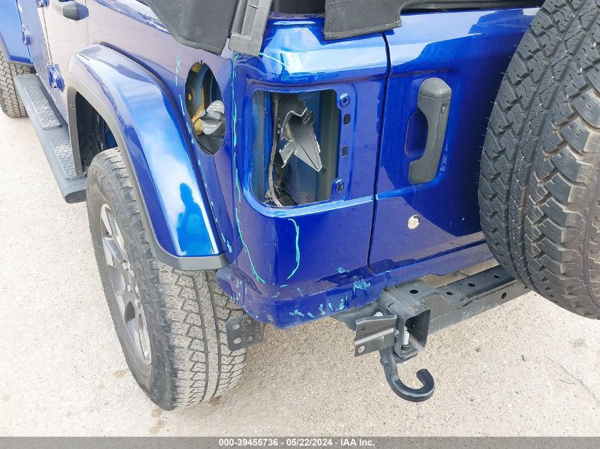 2018 Jeep Wrangler Unlimited Sahara 4X4 VIN: 1C4HJXEN7JW327782 Lot: 39455736