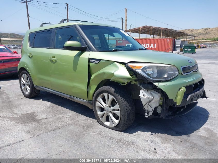 2015 Kia Soul + VIN: KNDJP3A59F7786957 Lot: 39455771