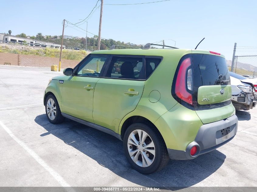 2015 Kia Soul + VIN: KNDJP3A59F7786957 Lot: 39455771