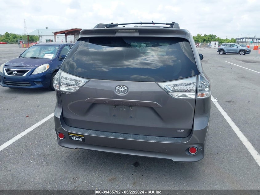 2017 Toyota Sienna Se 8 Passenger VIN: 5TDXZ3DC3HS780708 Lot: 39455792