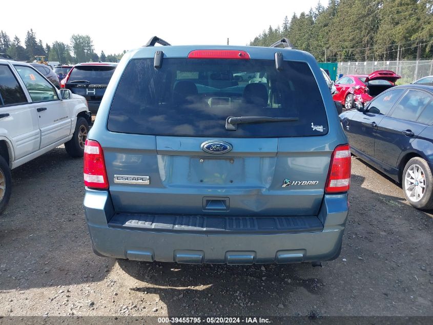 2010 Ford Escape Hybrid Limited VIN: 1FMCU5K33AKD21926 Lot: 39455795