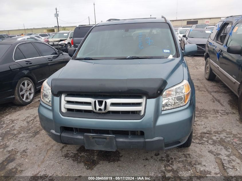 2006 Honda Pilot Ex-L VIN: 5FNYF28556B040937 Lot: 39455819