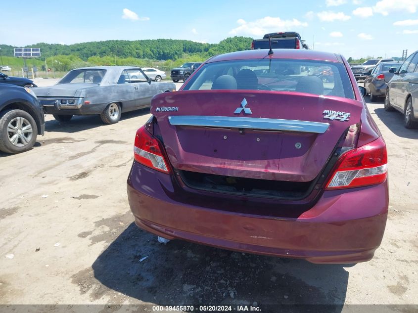 2019 Mitsubishi Mirage G4 Es VIN: ML32F3FJ6KHF04197 Lot: 39455870