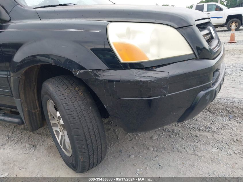 2004 Honda Pilot Ex-L VIN: 5FNYF18504B011885 Lot: 39455888