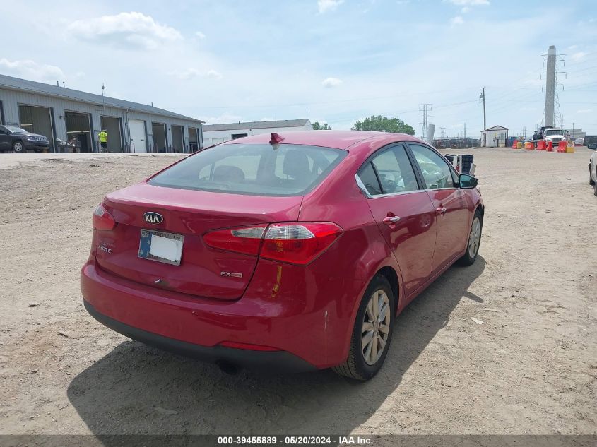 VIN KNAFX4A82E5104045 2014 KIA Forte, EX no.4