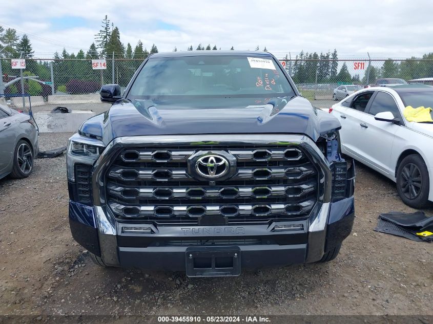 2022 Toyota Tundra Platinum VIN: 5TFNA5DB2NX053907 Lot: 39455910