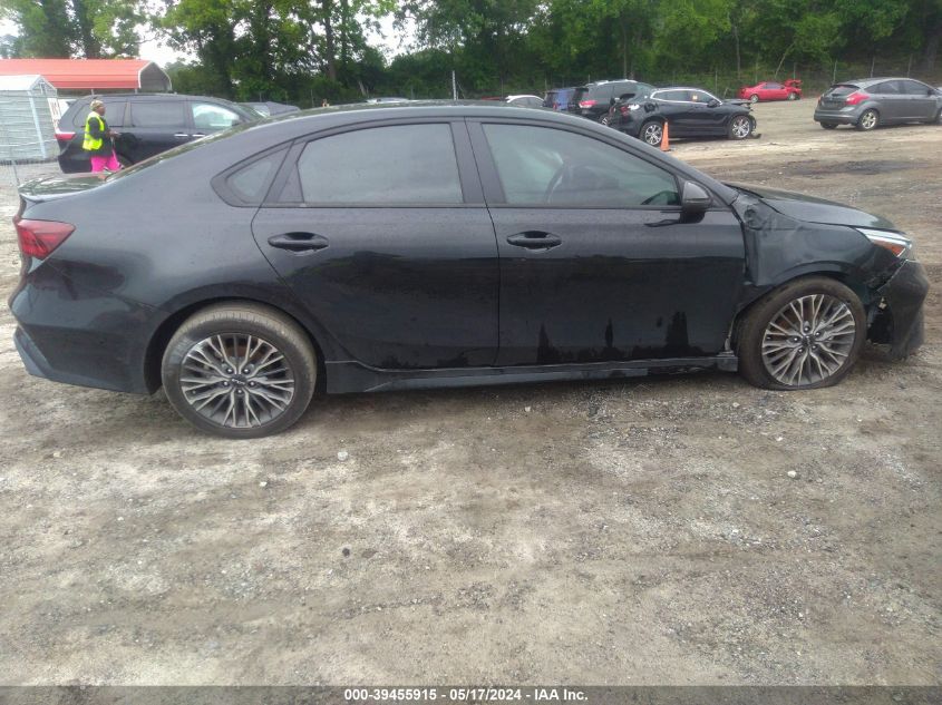 2022 Kia Forte Gt-Line VIN: 3KPF54AD9NE489484 Lot: 39455915