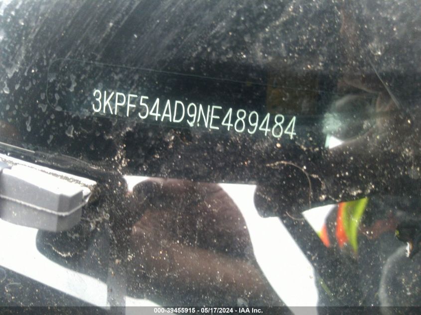 2022 Kia Forte Gt-Line VIN: 3KPF54AD9NE489484 Lot: 39455915