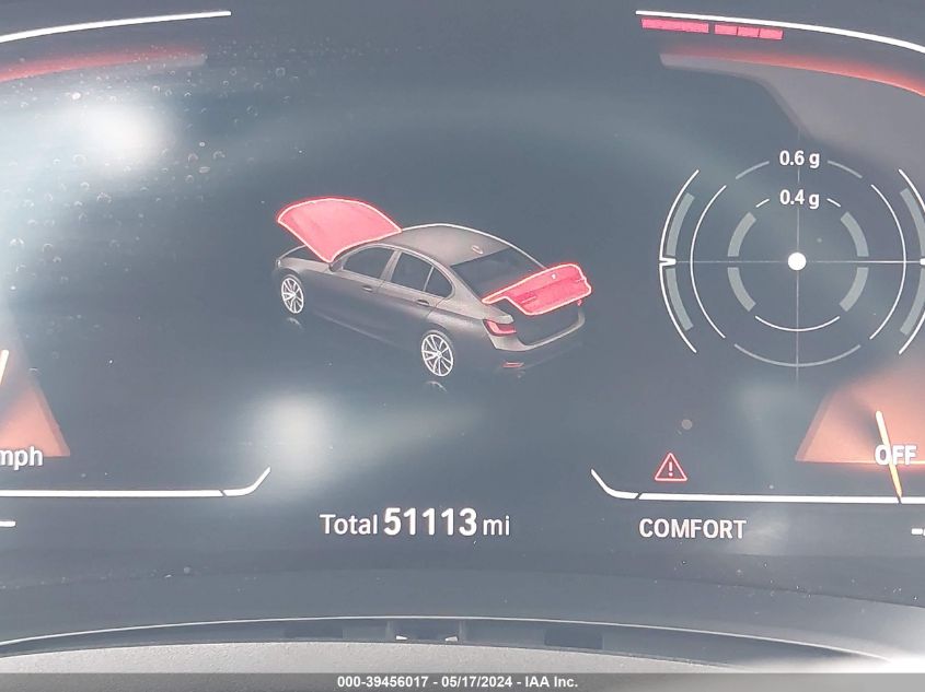 2019 BMW 330I VIN: WBA5R1C50KAJ99117 Lot: 39456017