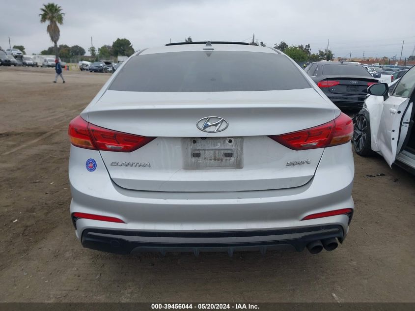 2018 Hyundai Elantra Sport VIN: KMHD04LB7JU507523 Lot: 39456044