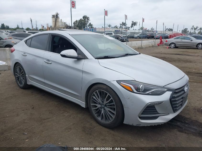 2018 Hyundai Elantra Sport VIN: KMHD04LB7JU507523 Lot: 39456044