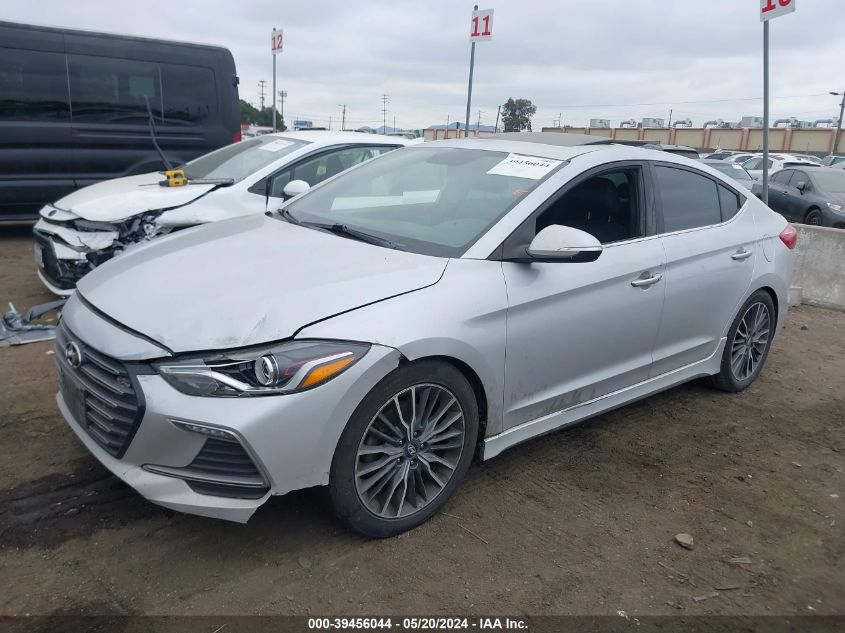 2018 Hyundai Elantra Sport VIN: KMHD04LB7JU507523 Lot: 39456044