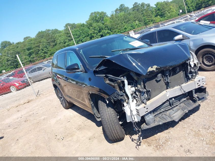 2016 Toyota Highlander Xle VIN: 5TDJKRFHXGS257237 Lot: 39456055