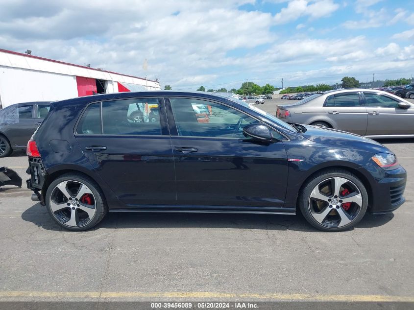 2016 Volkswagen Golf Gti Se 4-Door VIN: 3VW5T7AU4GM070094 Lot: 39456089