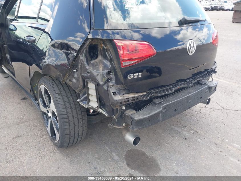 2016 Volkswagen Golf Gti Se 4-Door VIN: 3VW5T7AU4GM070094 Lot: 39456089
