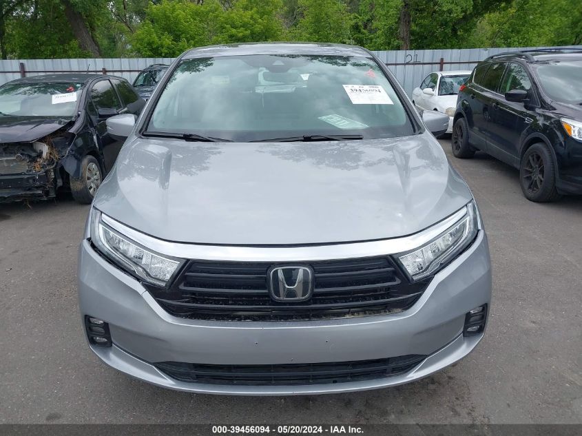 2022 Honda Odyssey Ex-L VIN: 5FNRL6H79NB048303 Lot: 39456094