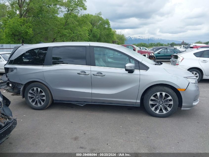 2022 Honda Odyssey Ex-L VIN: 5FNRL6H79NB048303 Lot: 39456094