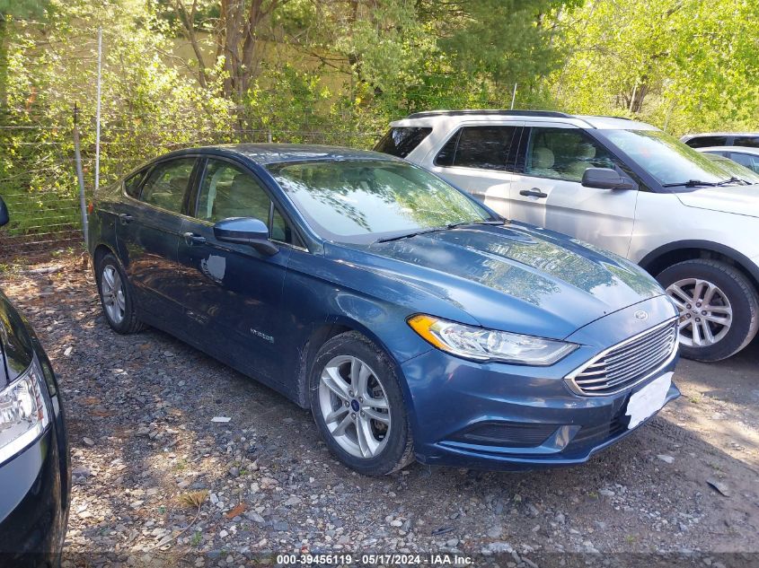 2018 Ford Fusion S Hybrid VIN: 3FA6P0UU9JR273657 Lot: 39456119