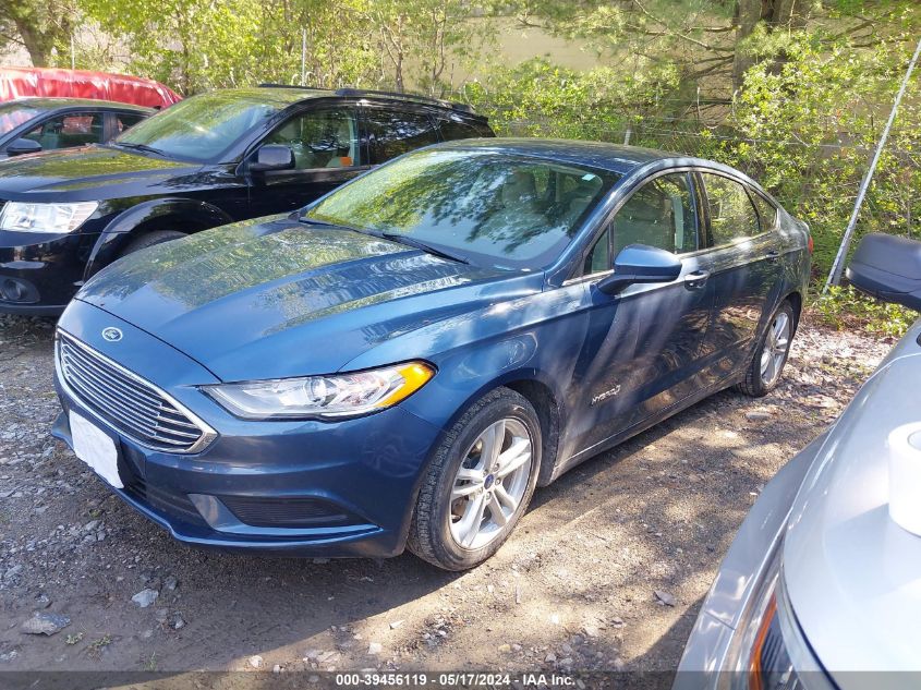 2018 Ford Fusion S Hybrid VIN: 3FA6P0UU9JR273657 Lot: 39456119