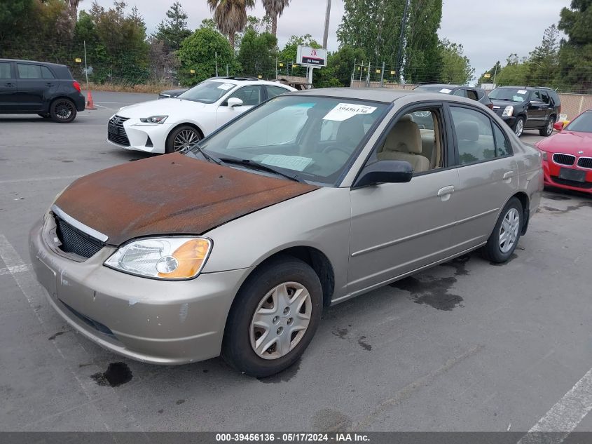 2003 Honda Civic Lx VIN: 2HGES15693H582698 Lot: 39456136