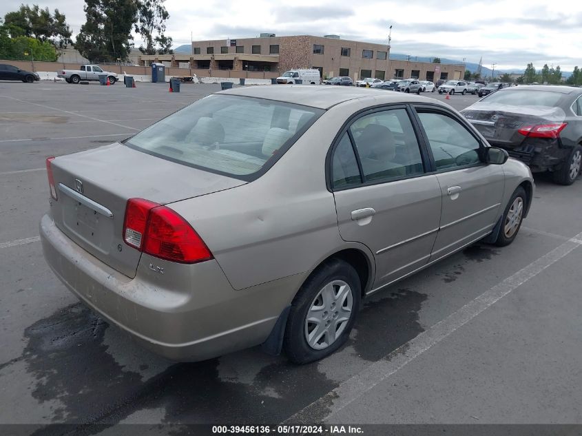 2003 Honda Civic Lx VIN: 2HGES15693H582698 Lot: 39456136