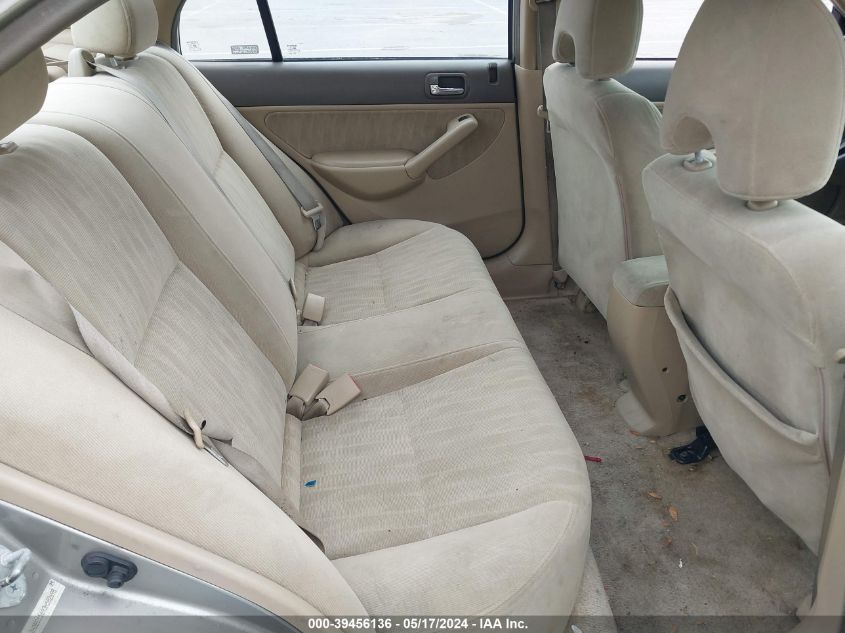 2003 Honda Civic Lx VIN: 2HGES15693H582698 Lot: 39456136