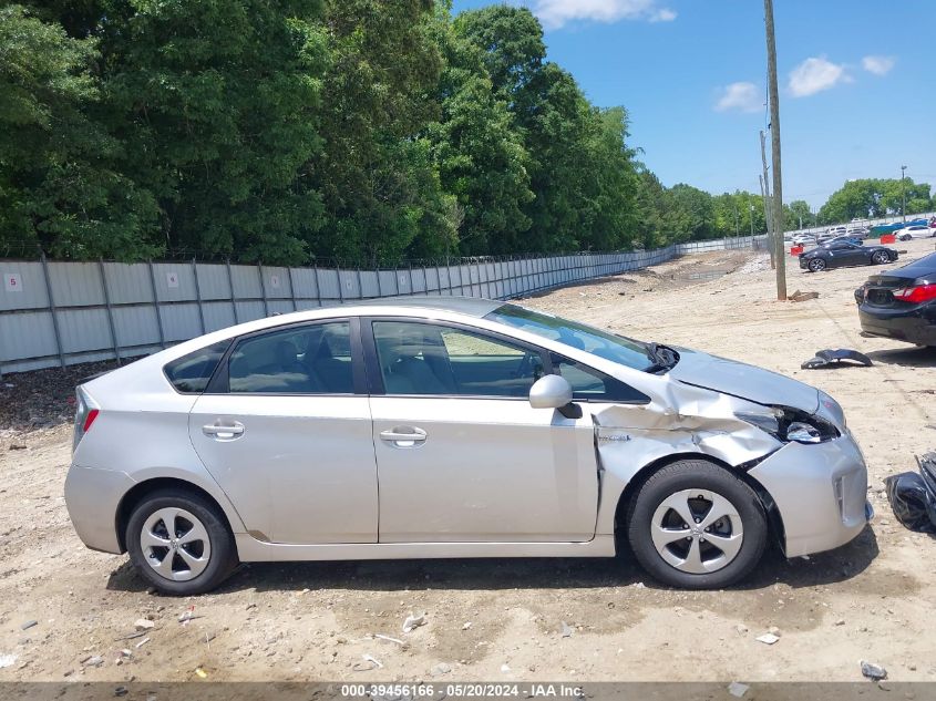 2013 Toyota Prius Two VIN: JTDKN3DUXD0344028 Lot: 39456166