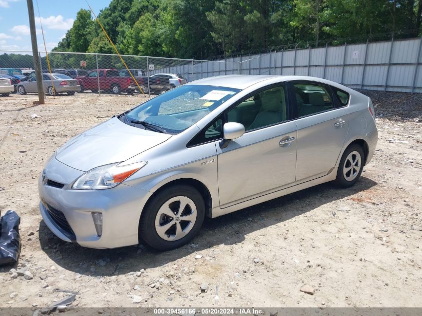 2013 Toyota Prius Two VIN: JTDKN3DUXD0344028 Lot: 39456166