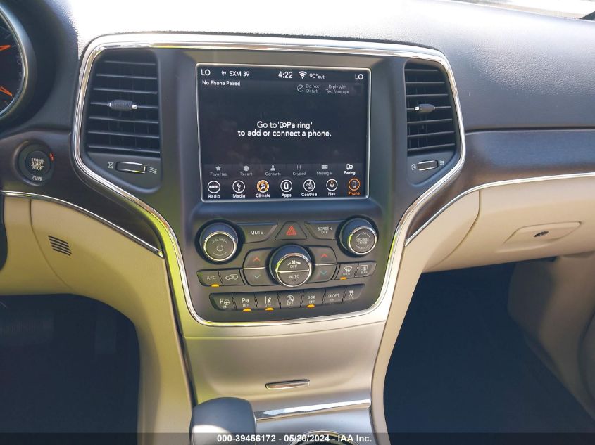 2018 Jeep Grand Cherokee Limited 4X2 VIN: 1C4RJEBG0JC493478 Lot: 39456172