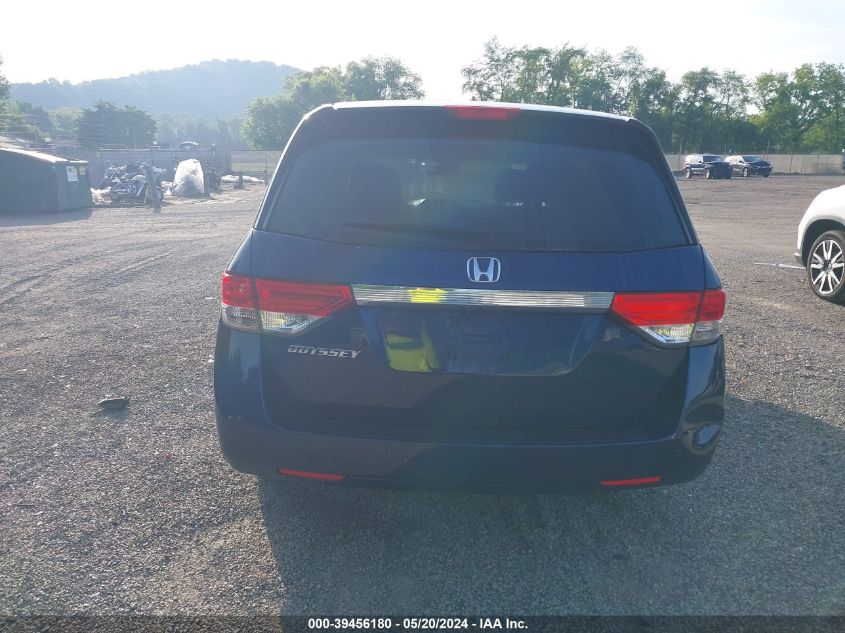 2016 Honda Odyssey Ex-L VIN: 5FNRL5H60GB163487 Lot: 39456180