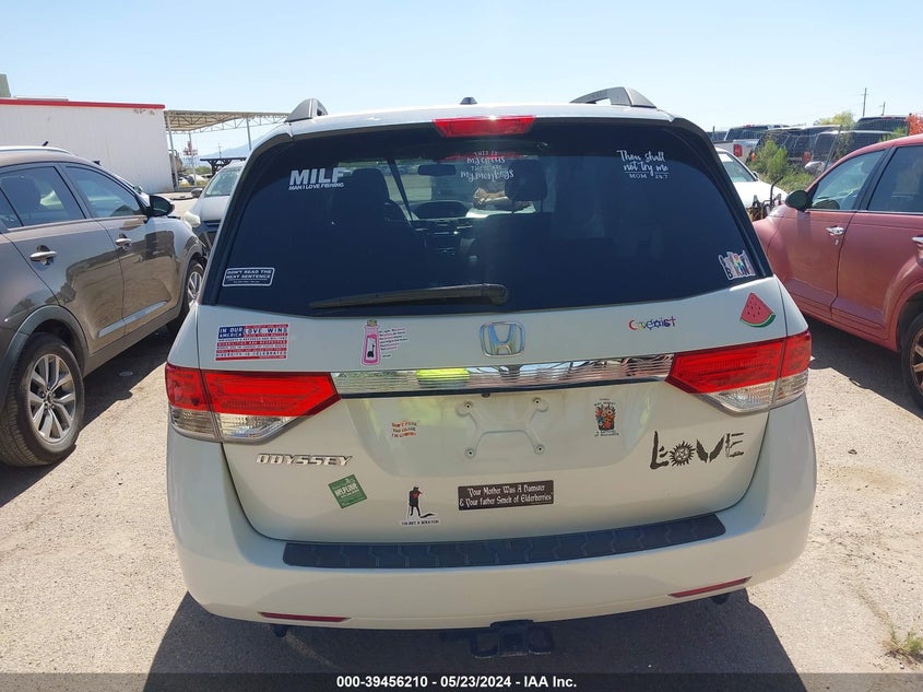 2016 Honda Odyssey Ex-L VIN: 5FNRL5H64GB132808 Lot: 39456210