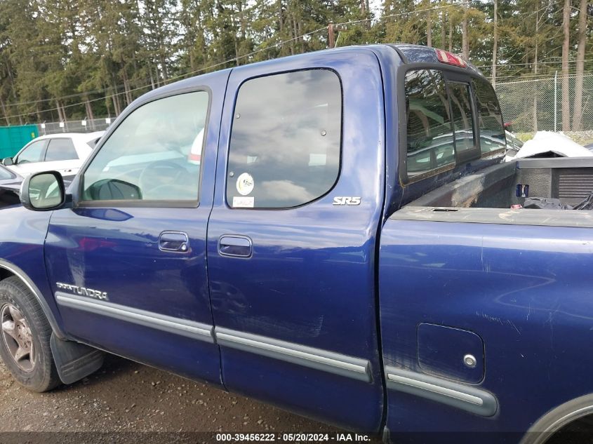 2002 Toyota Tundra Sr5 V8 VIN: 5TBRT341X2S278755 Lot: 39456222