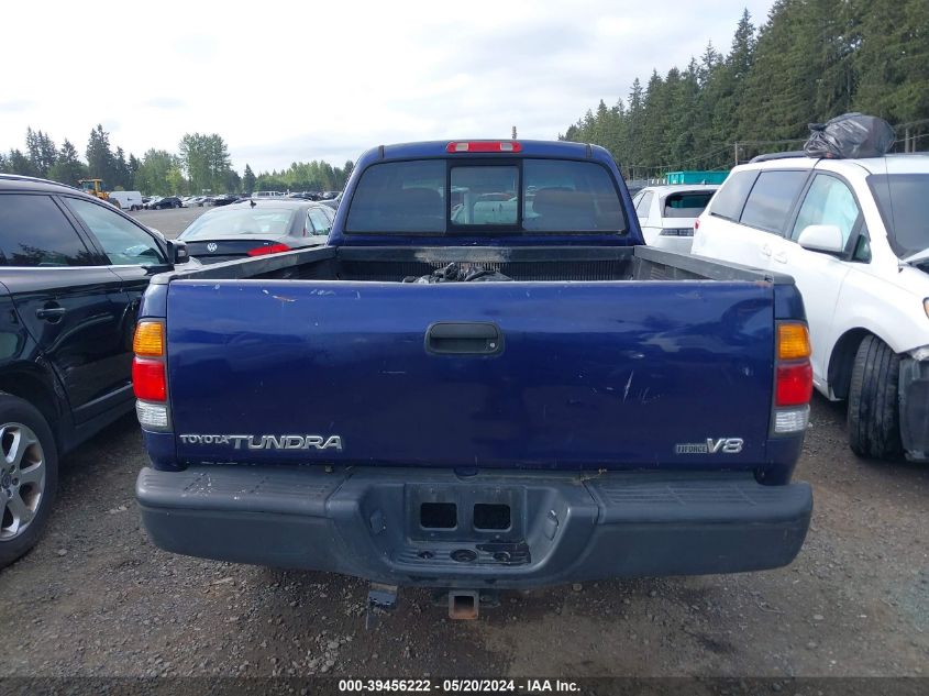 2002 Toyota Tundra Sr5 V8 VIN: 5TBRT341X2S278755 Lot: 39456222