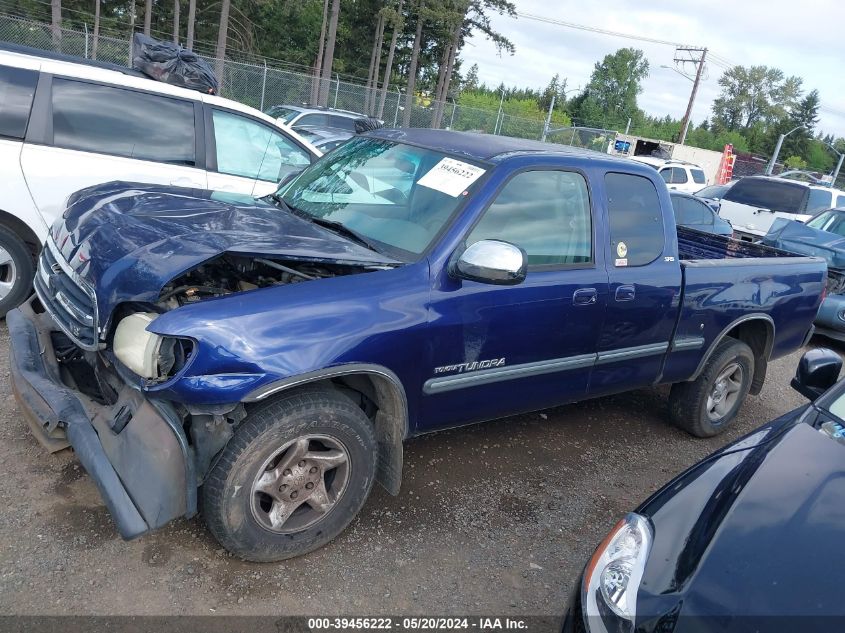 2002 Toyota Tundra Sr5 V8 VIN: 5TBRT341X2S278755 Lot: 39456222