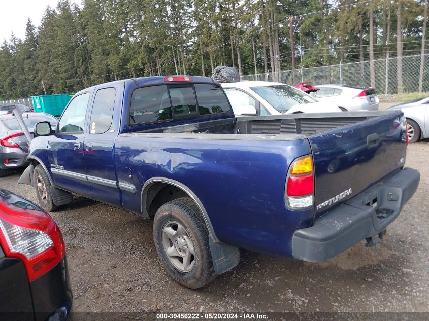 2002 Toyota Tundra Sr5 V8 VIN: 5TBRT341X2S278755 Lot: 39456222