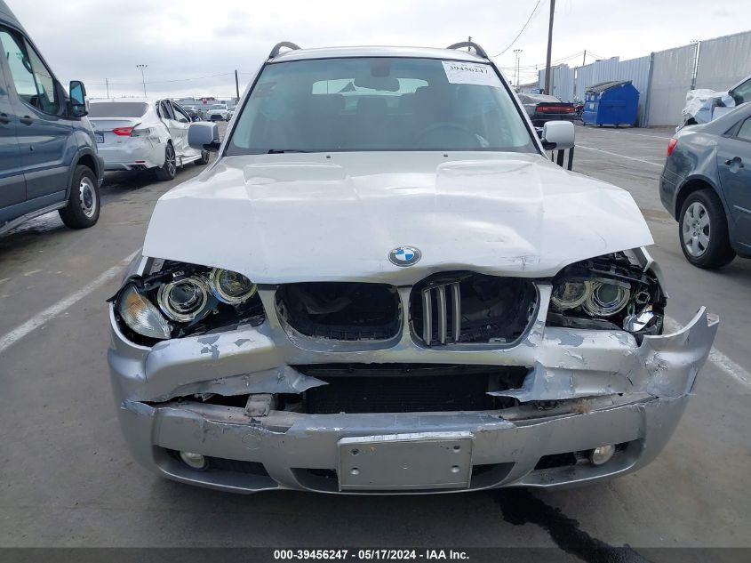2007 BMW X3 3.0Si VIN: WBXPC93407WF21208 Lot: 39456247