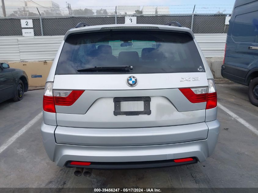 2007 BMW X3 3.0Si VIN: WBXPC93407WF21208 Lot: 39456247