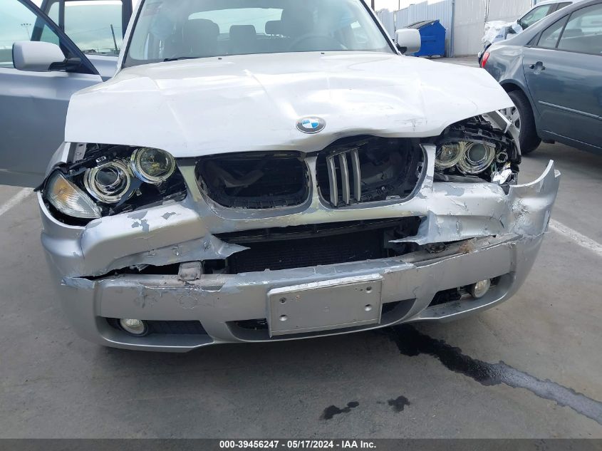 2007 BMW X3 3.0Si VIN: WBXPC93407WF21208 Lot: 39456247
