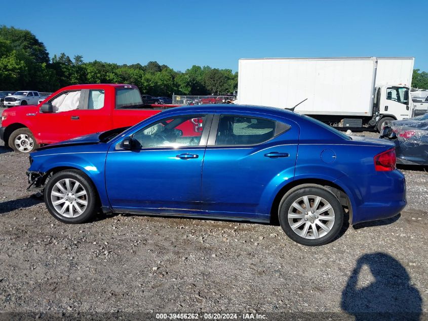 2014 Dodge Avenger Se VIN: 1C3CDZAB4EN144056 Lot: 39456262