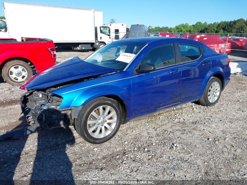 2014 Dodge Avenger Se VIN: 1C3CDZAB4EN144056 Lot: 39456262