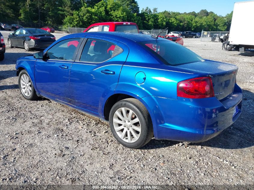 2014 Dodge Avenger Se VIN: 1C3CDZAB4EN144056 Lot: 39456262